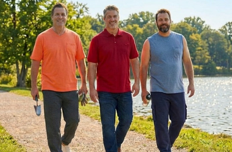 An impressive assortment of the latest men's fashion, showcasing a range of shirts,  relaxed fits bottoms, sweaters & jackets emphasizing the diverse styles and options available to meet the needs of every men.