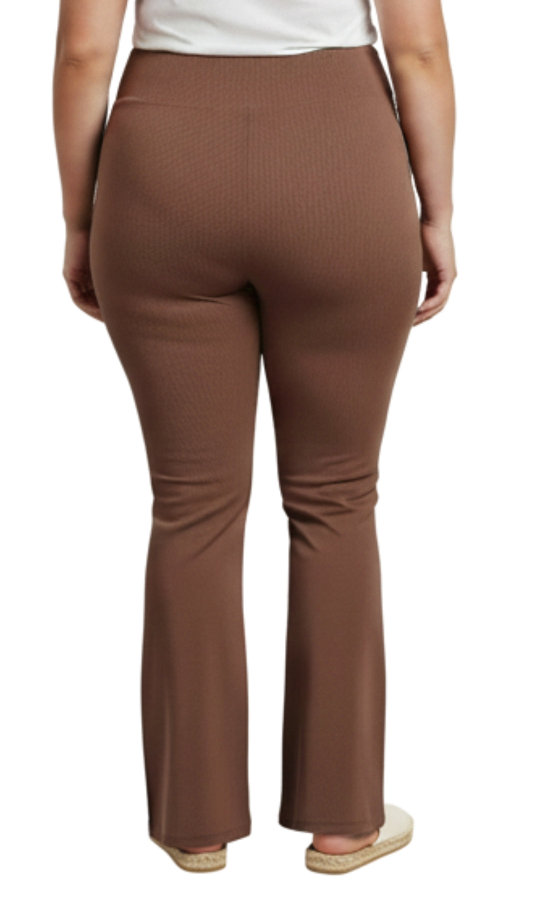 Women's Pull-on Cotton Stretch Bootcut Flare Leggings with a Crossover waistband 17