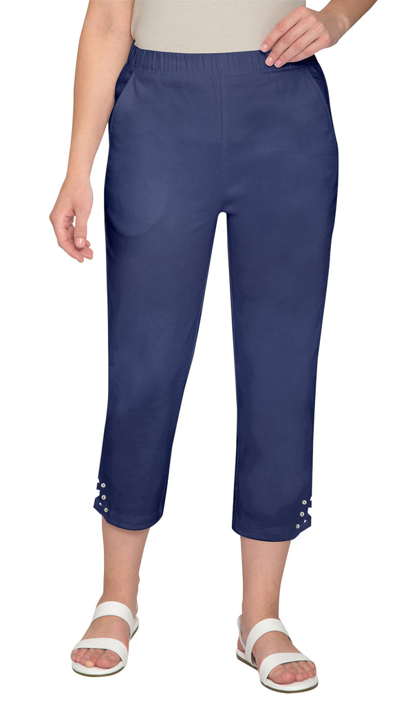 Women's Capris with Studded Hem Detail - Right on the Edge of Dressy!