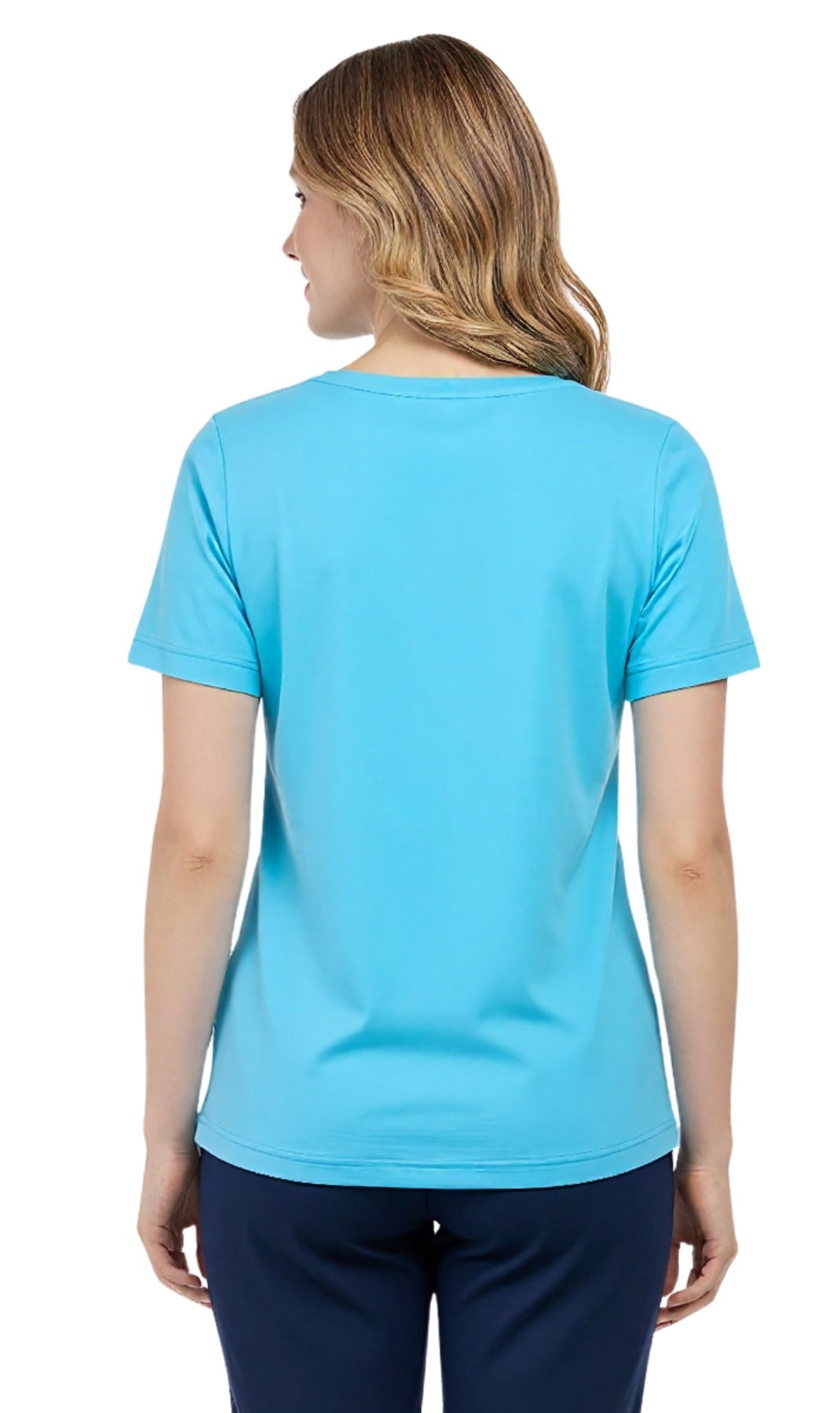 Women's Perfect Short-Sleeve V-Neck Tee Shirt - Cotton blend and Wrinkle Resistant 20
