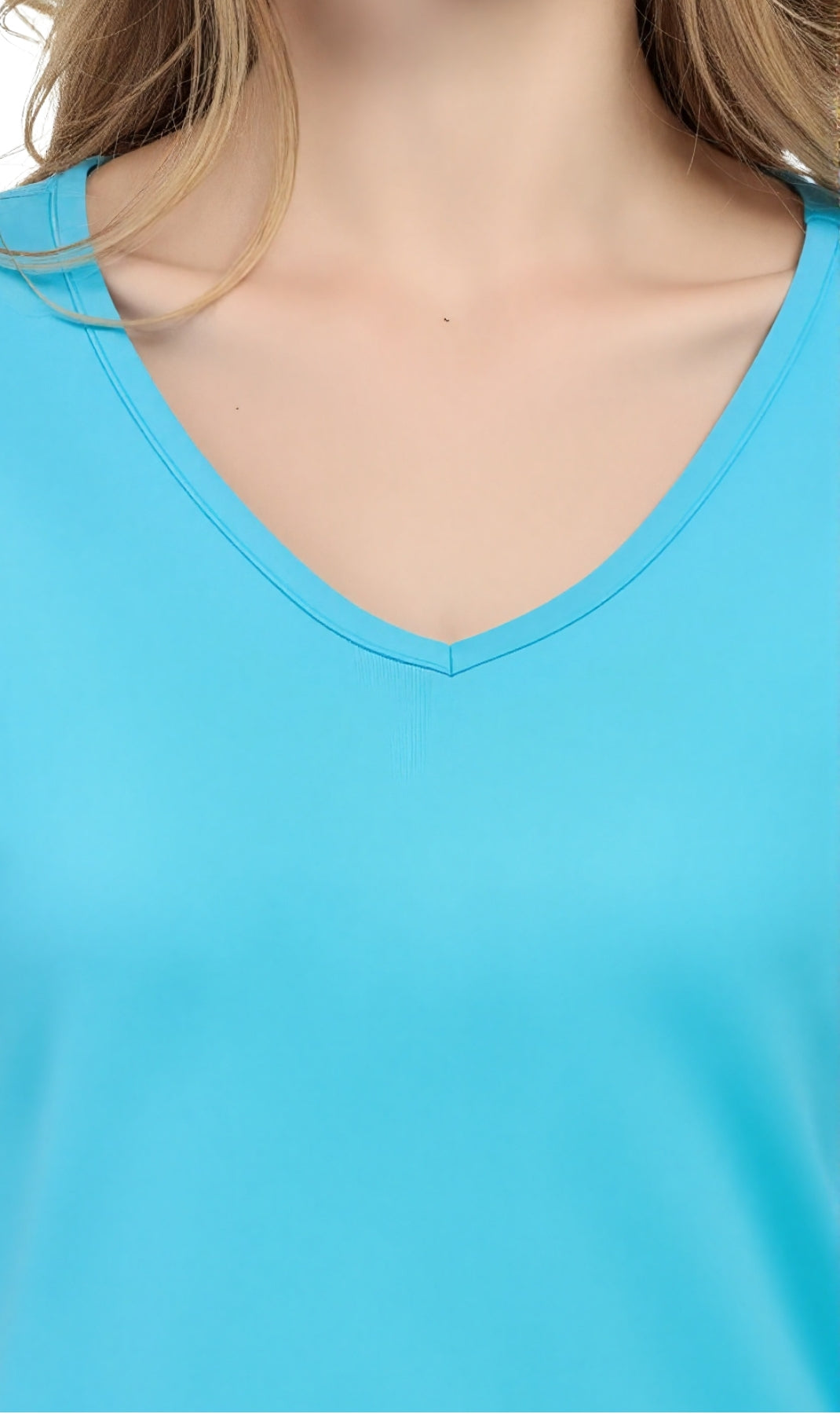 Women's Perfect Short-Sleeve V-Neck Tee Shirt - Cotton blend and Wrinkle Resistant 22