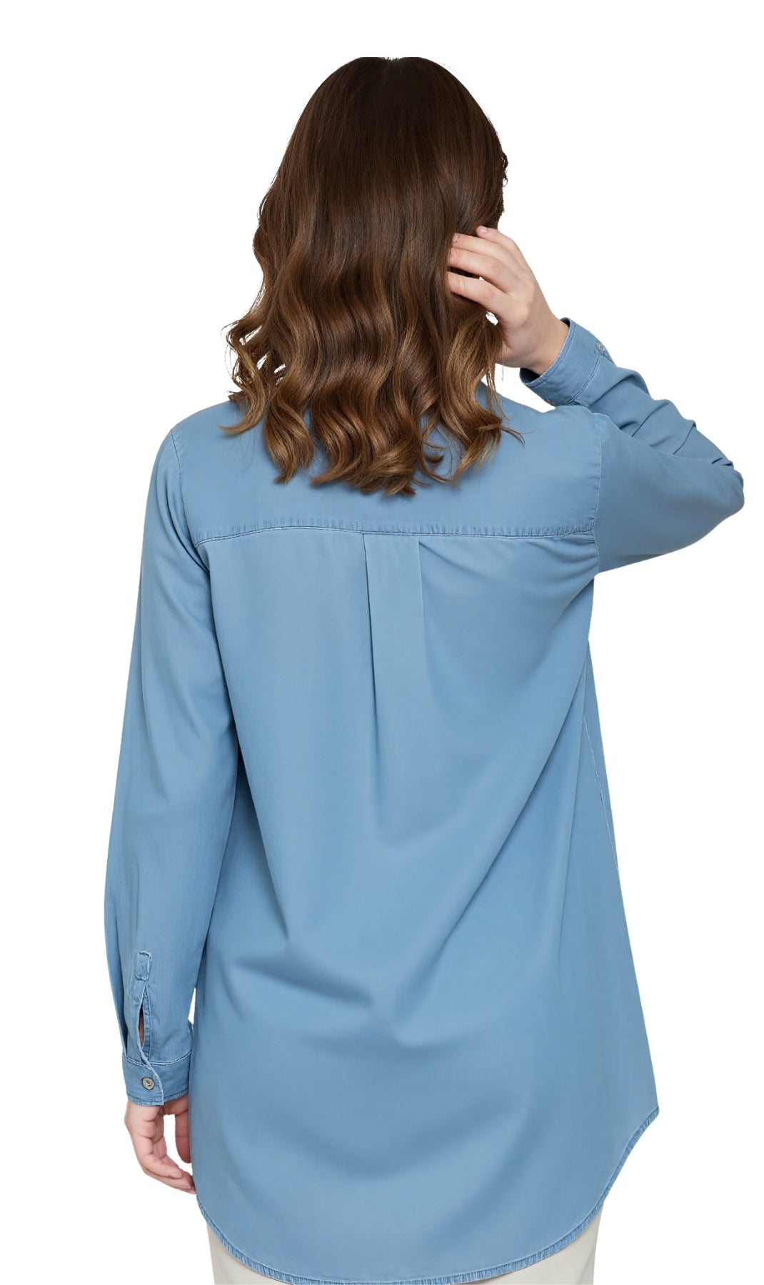 Women's Long Sleeve Denim Tunic Top - An All Season Wear 6