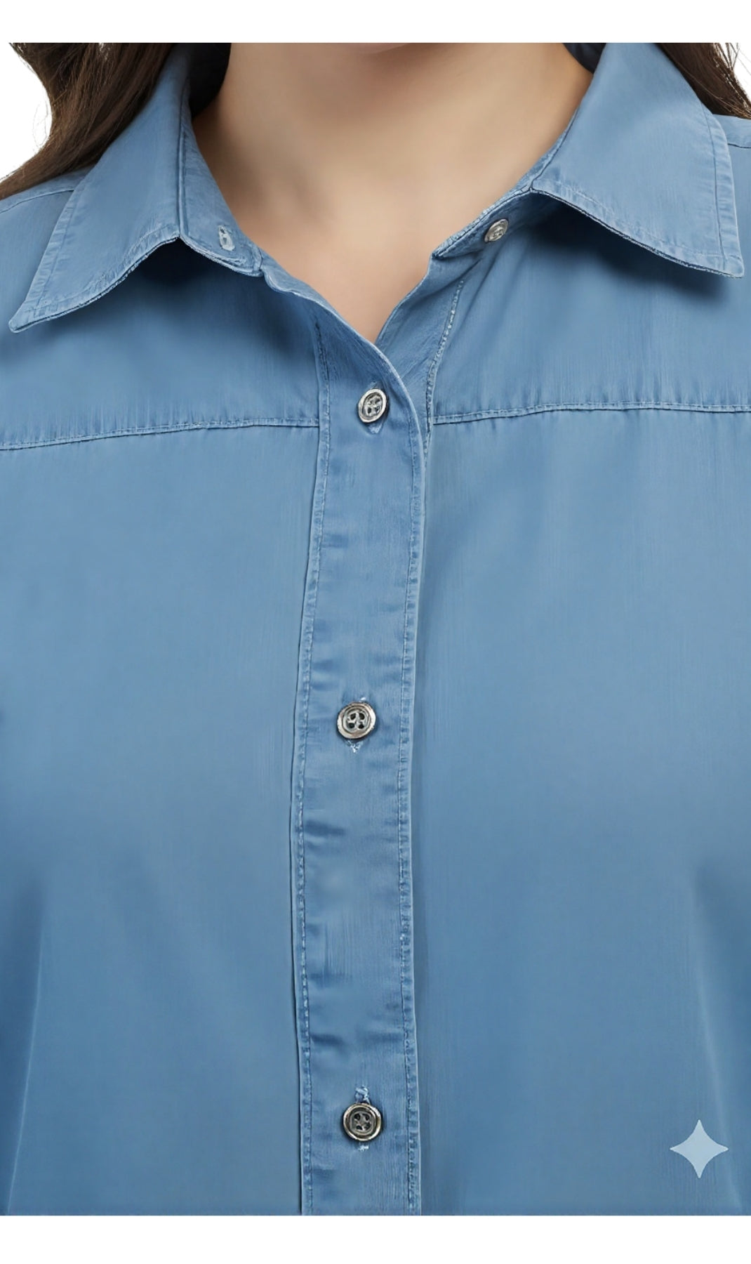 Women's Long Sleeve Denim Tunic Top - An All Season Wear 8