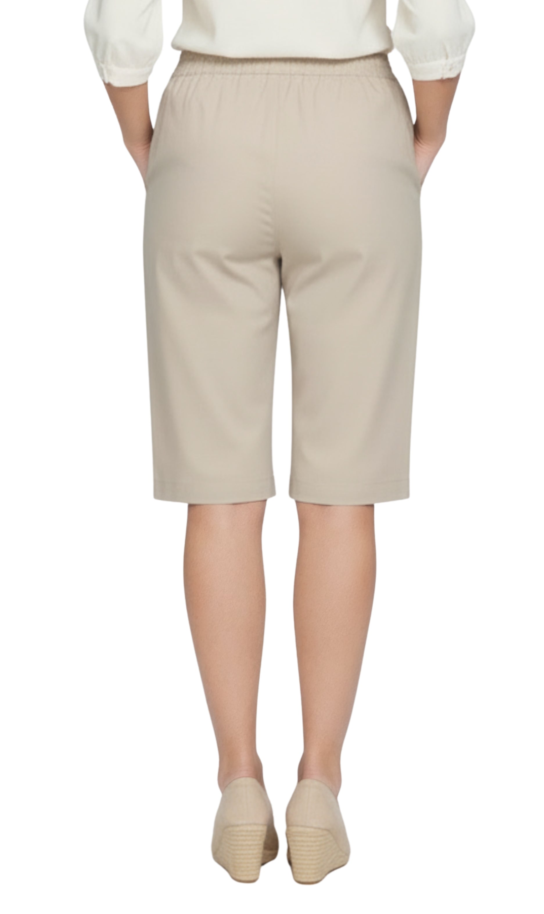 Women's Easy Pull on Bermuda Shorts in Denim and Twill 49