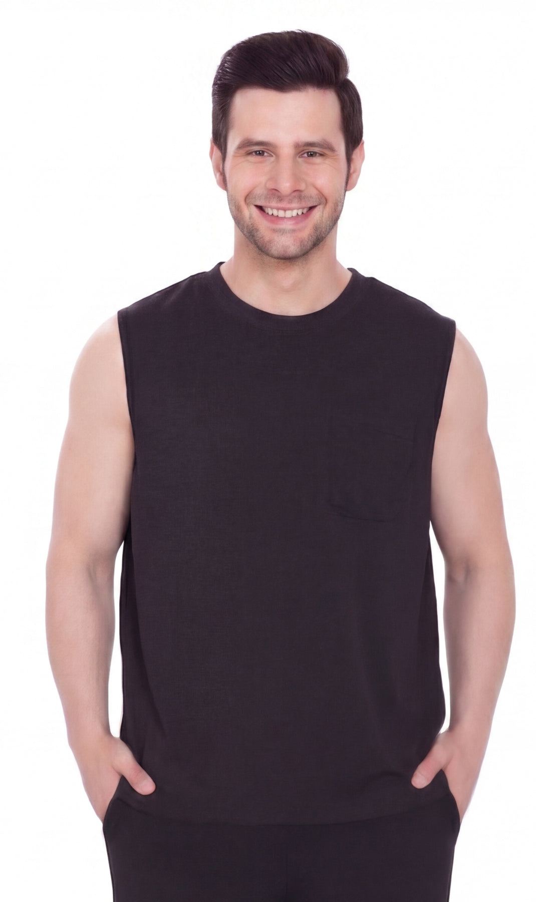 Men's Sleeveless Crew Neck T-Shirt