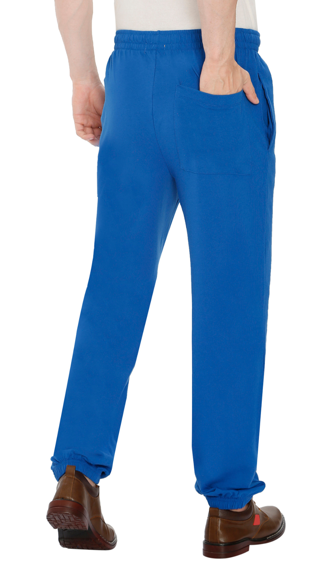 Mens Pull On Elastic Waist Knit Pants - Relaxed Dressing for Comfort 42