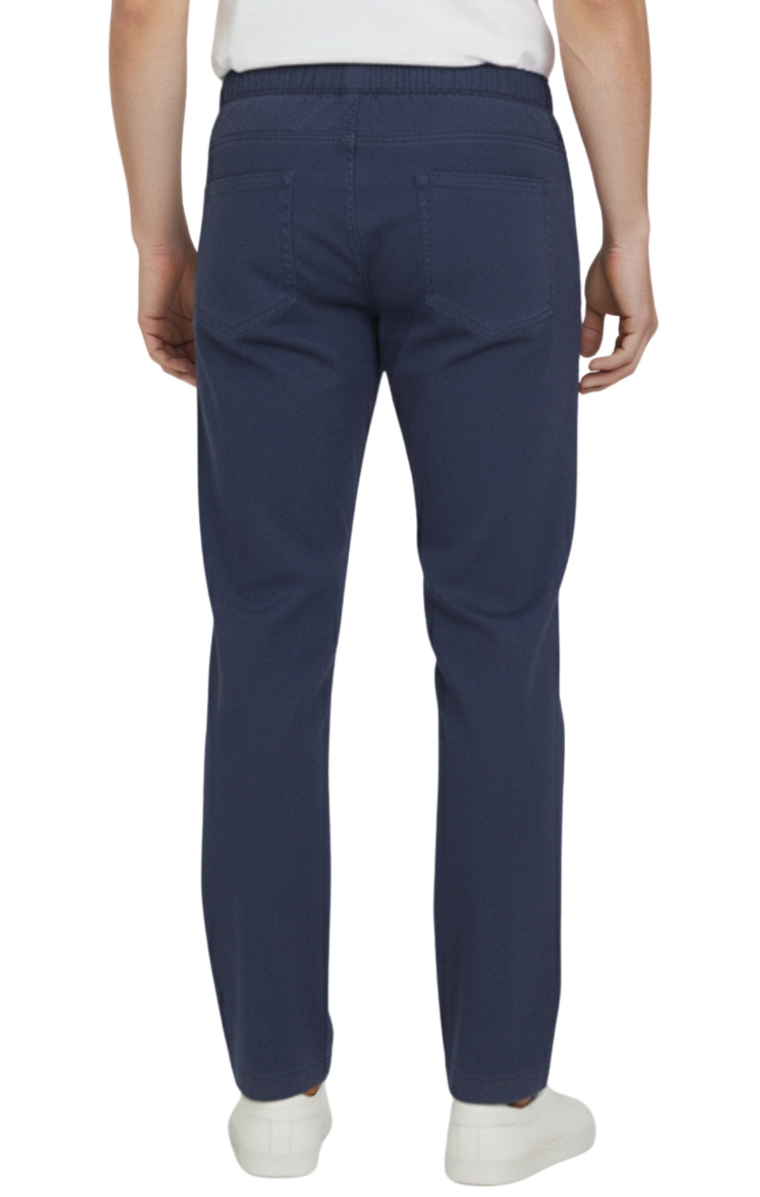 Men’s Lightweight Casual Elastic Waist Pull-On Jeans – Denim & Twill Pants with Easy Fit 32