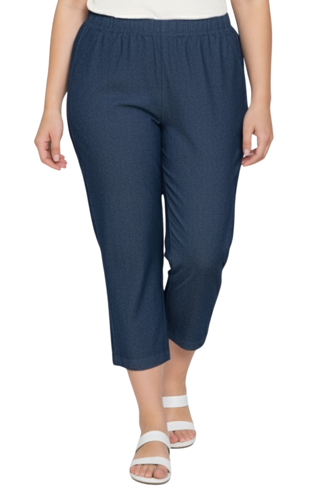 Women's Lightweight Stretch Denim Capri Pants – Comfortable Everyday Fit 68