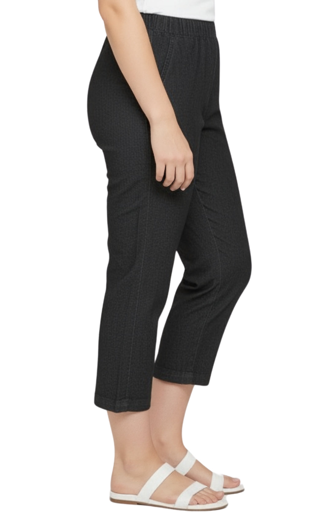 Women's Lightweight Stretch Denim Capri Pants – Comfortable Everyday Fit 29
