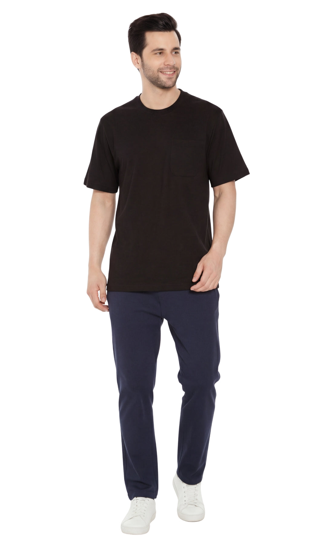 Men’s Heavyweight Short Sleeve Crew Neck T-Shirt – Regular Fit Cotton Blend with Chest Pocket 17